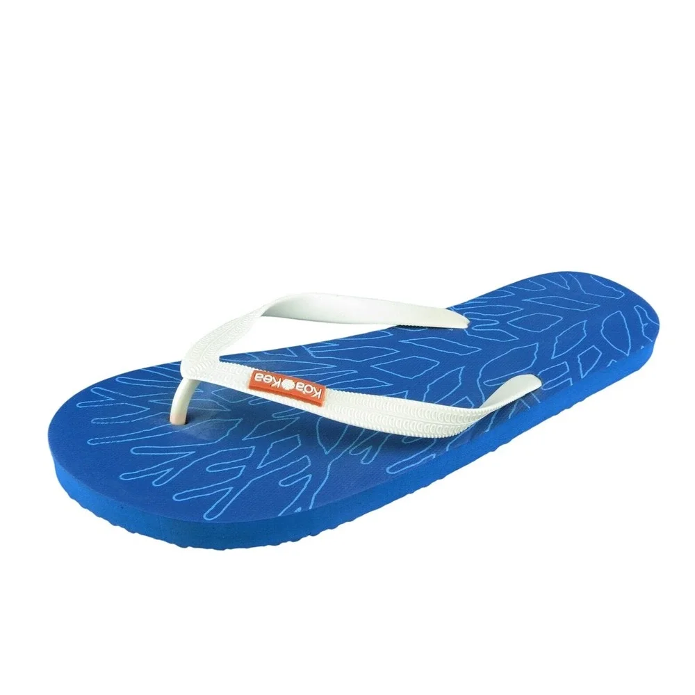 Koa kea  Men Flip Flop Sandals‎ White Synthetic Slip On Size 11.5 Medium